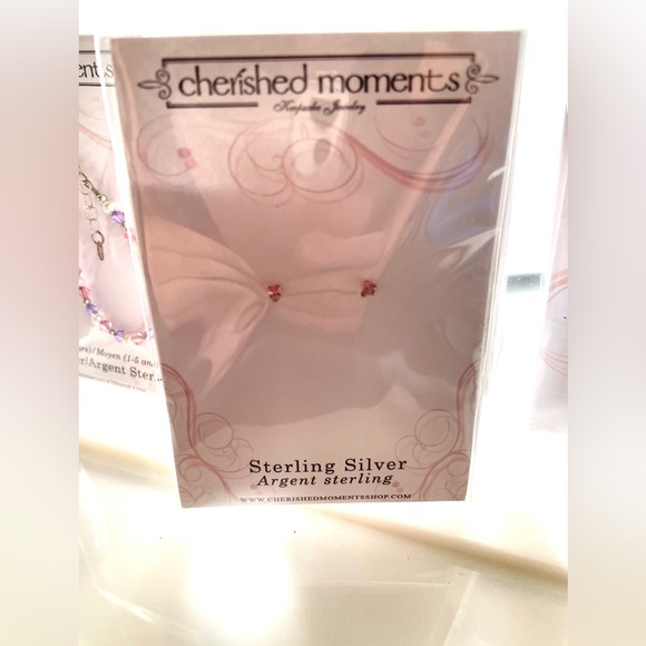 NEW - Cherished Moments Children's Sterling Silver Earrings - Picture 2 of 3